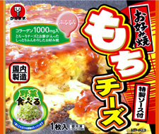 もち、チーズお好み焼
